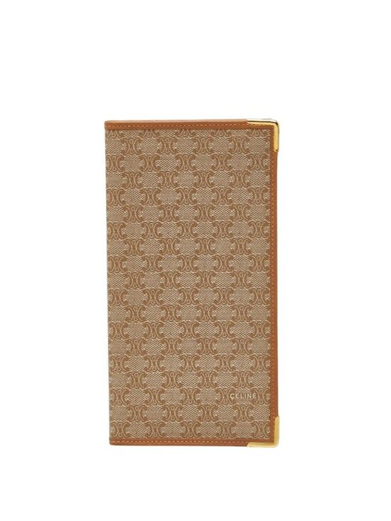 Celine Handbags - Celine Macadam Wallet Billfold Beige Brown Leather